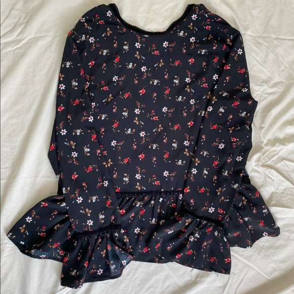 Zara Floral Peplum Blouse - Picture 2 of 2